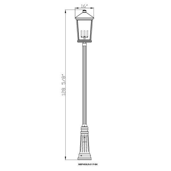 Z-Lite 4 Light Outdoor Post Mounted Fixture