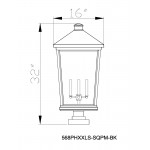Z-Lite 4 Light Outdoor Pier Mounted Fixture