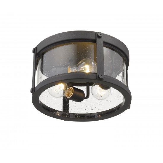 Z-Lite 3 Light Outdoor Flush Ceiling Mount Fixture