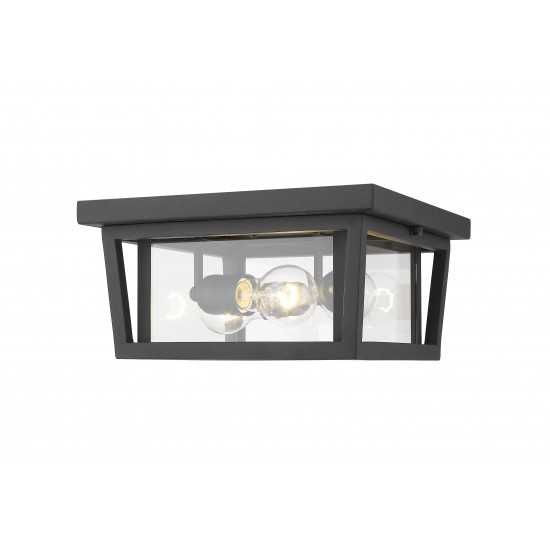 Z-Lite 3 Light Outdoor Flush Ceiling Mount Fixture