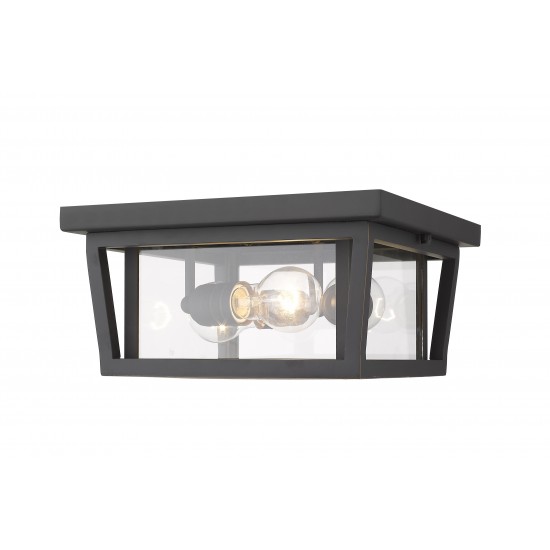 Z-Lite 3 Light Outdoor Flush Ceiling Mount Fixture