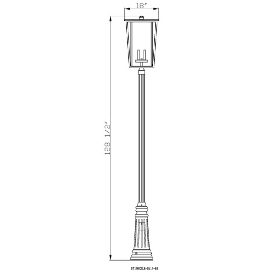 Z-Lite 4 Light Outdoor Post Mounted Fixture