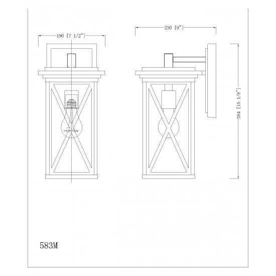 Z-Lite 1 Light Outdoor Wall Sconce