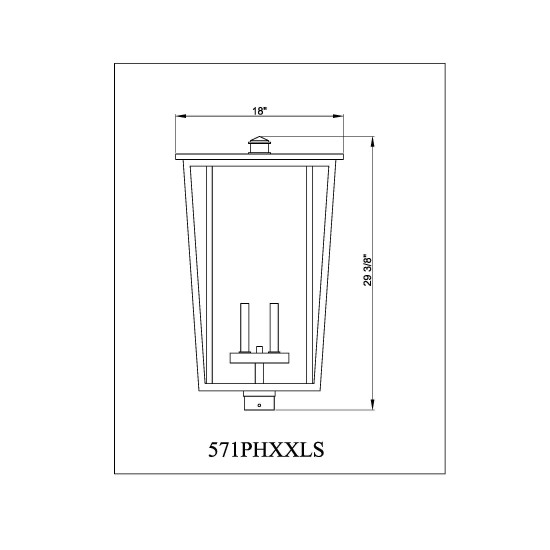 Z-Lite 4 Light Outdoor Post Mount Fixture