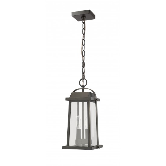 Z-Lite 2 Light Outdoor Chain Mount Ceiling Fixture