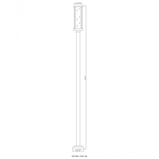 Z-Lite 1 Light Outdoor Post Mounted Fixture