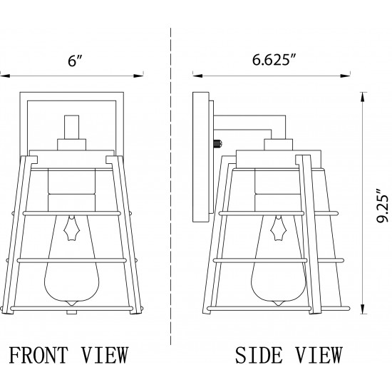 Z-Lite 1 Light Outdoor Wall Sconce