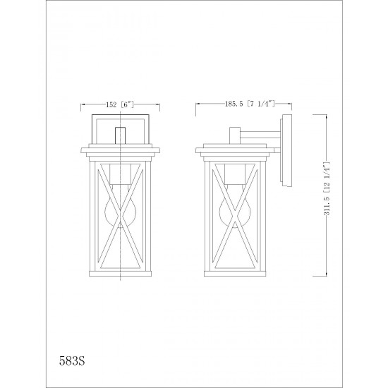 Z-Lite 1 Light Outdoor Wall Sconce