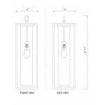 Z-Lite 1 Light Outdoor Chain Mount Ceiling Fixture