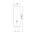 Z-Lite 1 Light Outdoor Pier Mounted Fixture