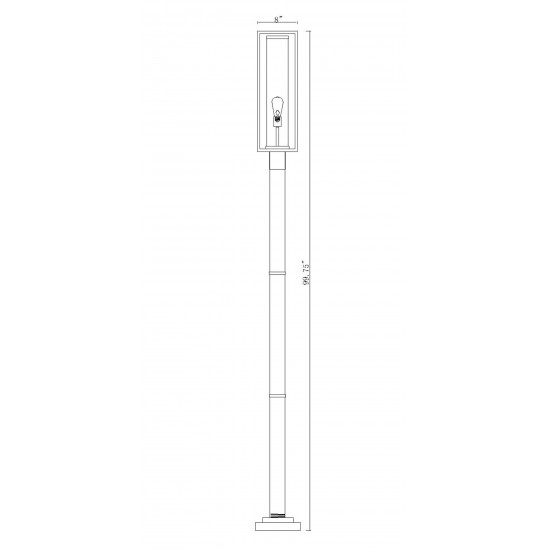 Z-Lite 1 Light Outdoor Post Mounted Fixture