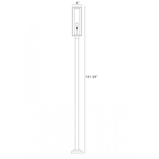 Z-Lite 1 Light Outdoor Post Mounted Fixture