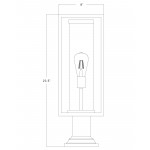 Z-Lite 1 Light Outdoor Pier Mounted Fixture