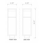 Z-Lite 1 Light Outdoor Post Mount Fixture