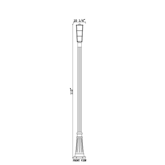 Z-Lite 1 Light Outdoor Post Mounted Fixture