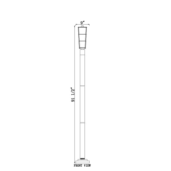 Z-Lite 1 Light Outdoor Post Mounted Fixture