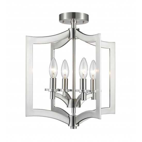 Z-Lite 4 Light Semi Flush Mount