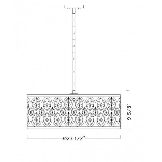 Z-Lite 5 Light Chandelier