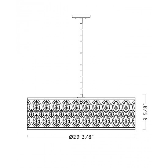 Z-Lite 8 Light Chandelier