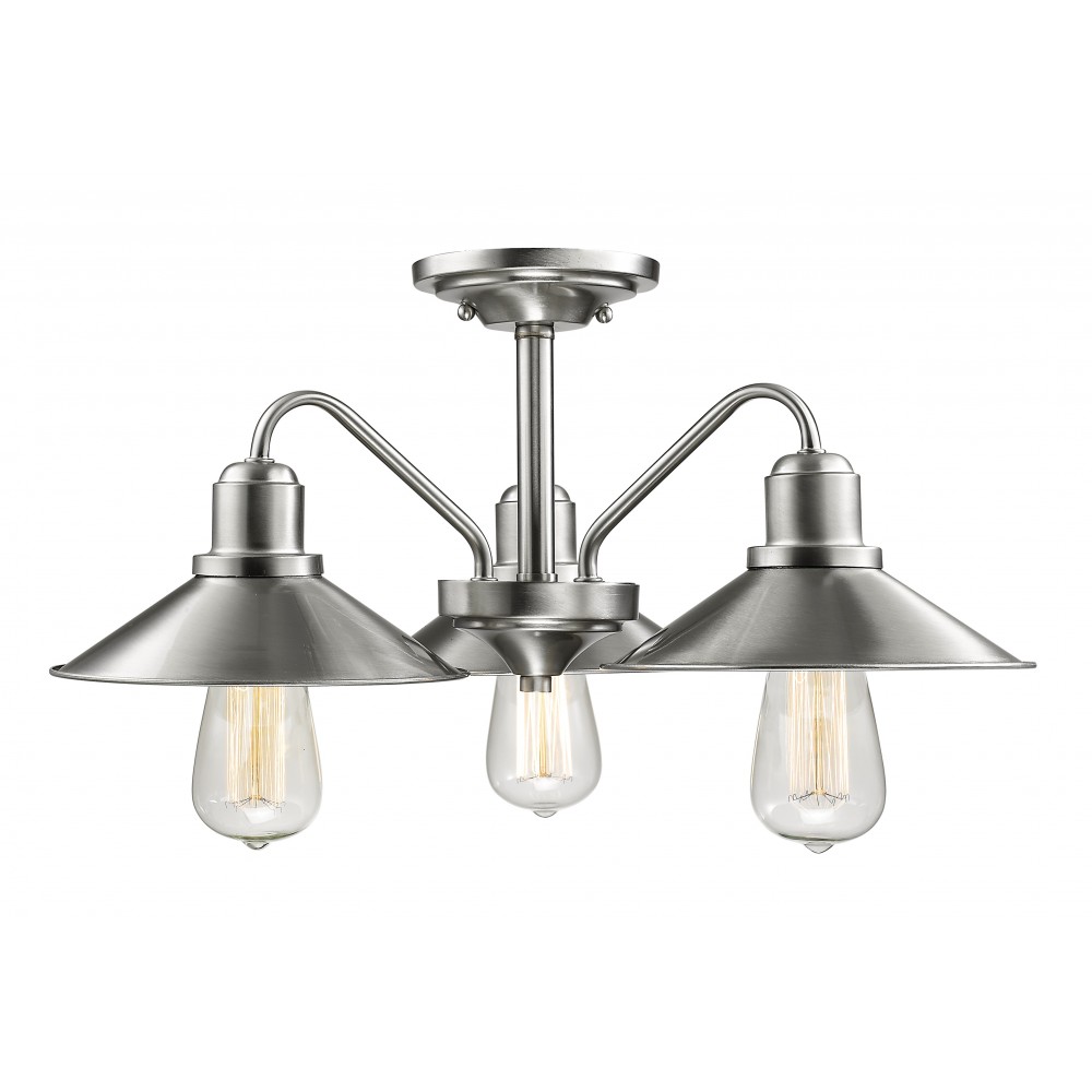 Z-Lite 3 Light Semi Flush Mount Z-Lite 3 Light Semi Flush Mount