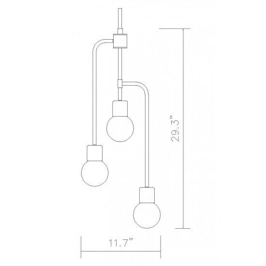 Z-Lite 3 Light Chandelier