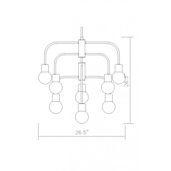 Z-Lite 9 Light Chandelier