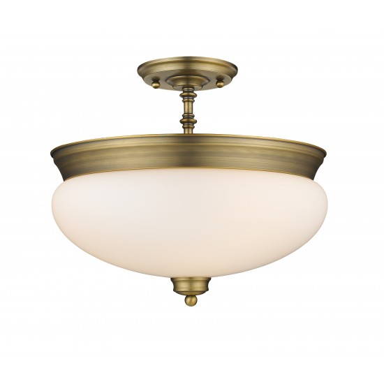 Z-Lite 3 Light Semi Flush Mount