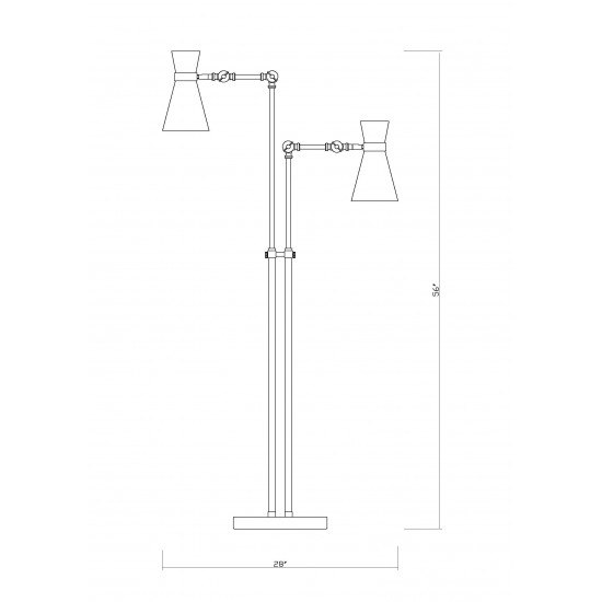 Z-Lite 2 Light Floor Lamp