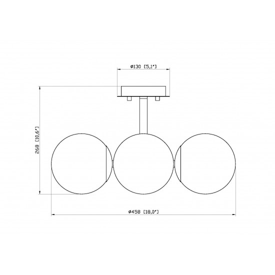 Z-Lite 4 Light Semi Flush Mount