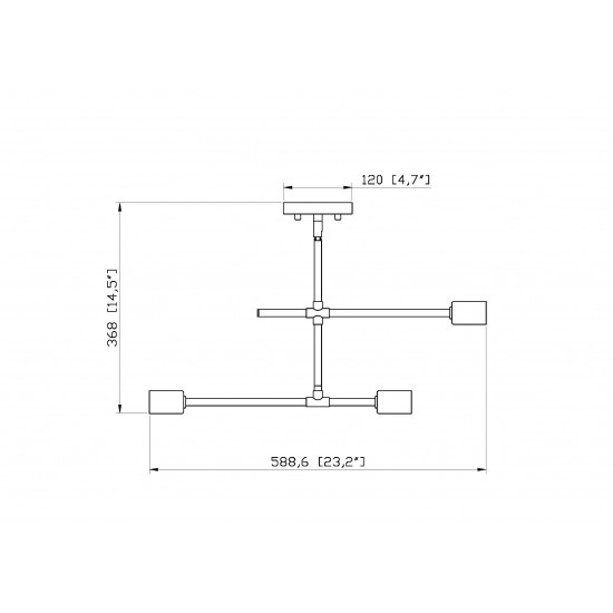 Z-Lite 3 Light Semi Flush Mount