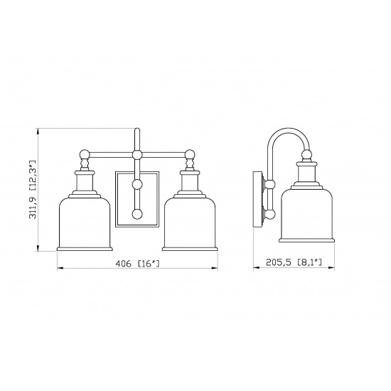 Z-Lite 2 Light Vanity
