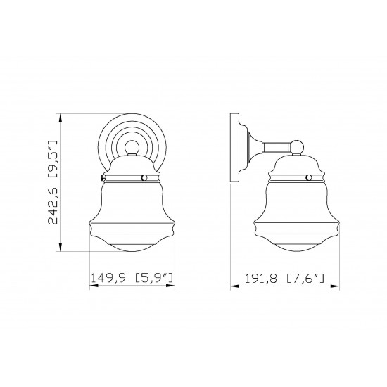 Z-Lite 1 Light Wall Sconce