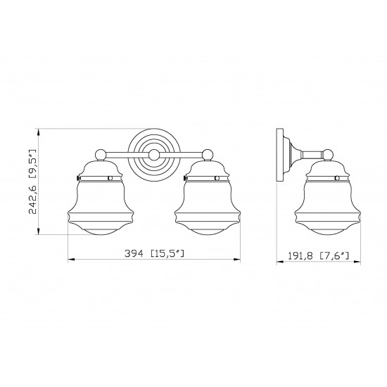 Z-Lite 2 Light Vanity