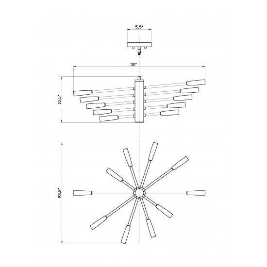 Z-Lite 10 Light Chandelier