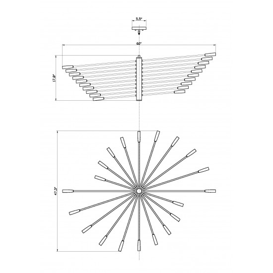 Z-Lite 20 Light Chandelier