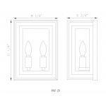 Z-Lite 2 Light Wall Sconce