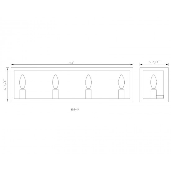 Z-Lite 4 Light Vanity