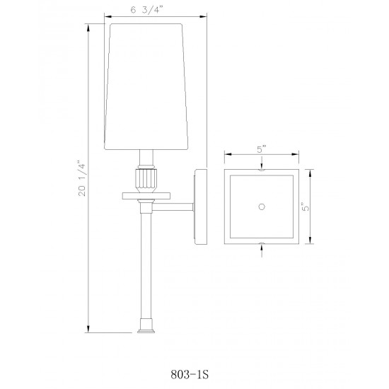 Z-Lite 1 Light Wall Sconce