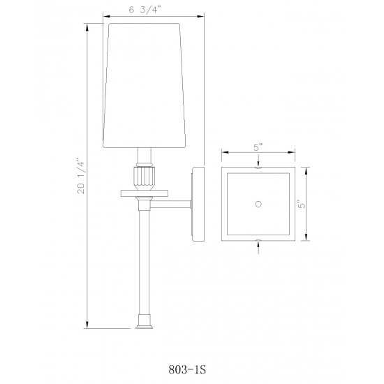 Z-Lite 1 Light Wall Sconce