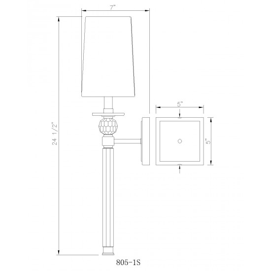 Z-Lite 1 Light Wall Sconce