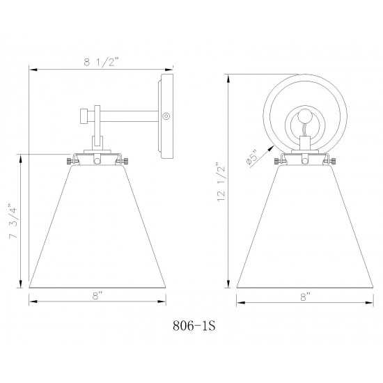 Z-Lite 1 Light Wall Sconce