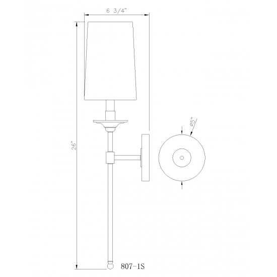 Z-Lite 1 Light Wall Sconce