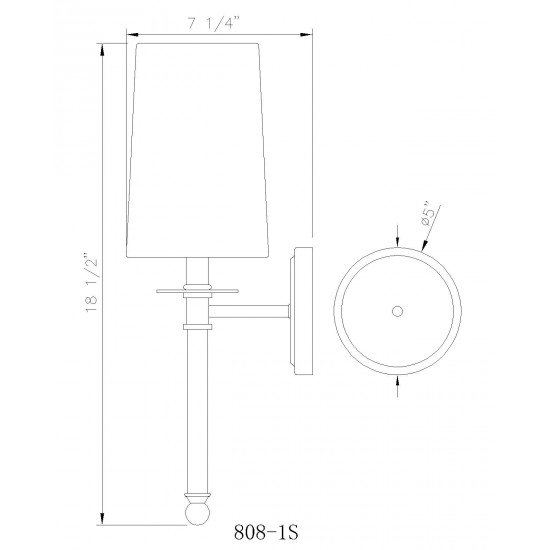 Z-Lite 1 Light Wall Sconce