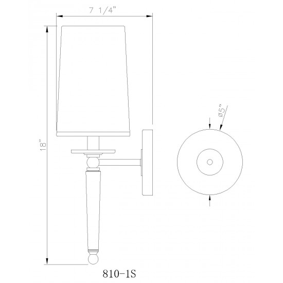 Z-Lite 1 Light Wall Sconce