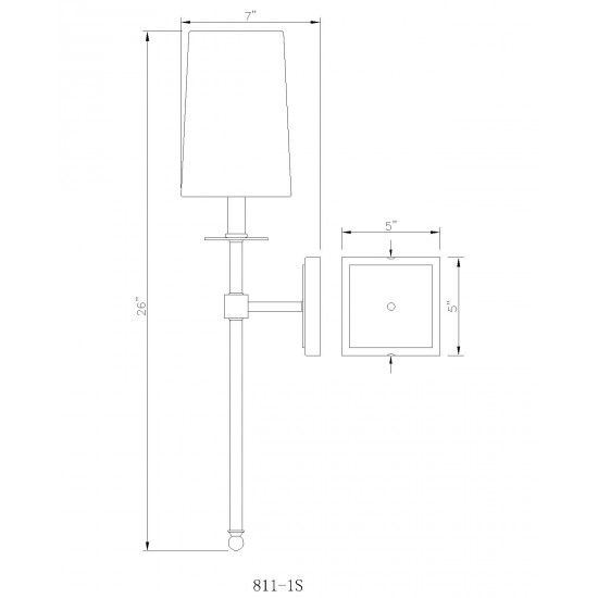 Z-Lite 1 Light Wall Sconce