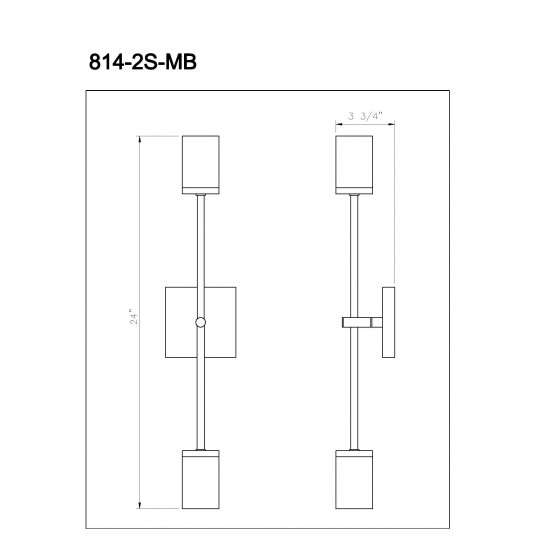Z-Lite 2 Light Wall Sconce
