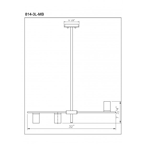 Z-Lite 3 Light Island/Billiard