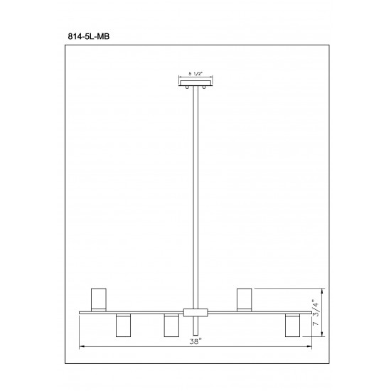 Z-Lite 5 Light Island/Billiard