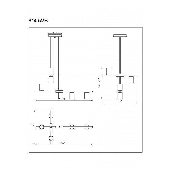 Z-Lite 5 Light Chandelier