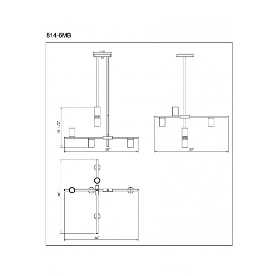 Z-Lite 6 Light Chandelier